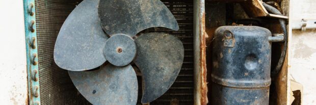 DIY rusty ac outdoor unit shutterstock